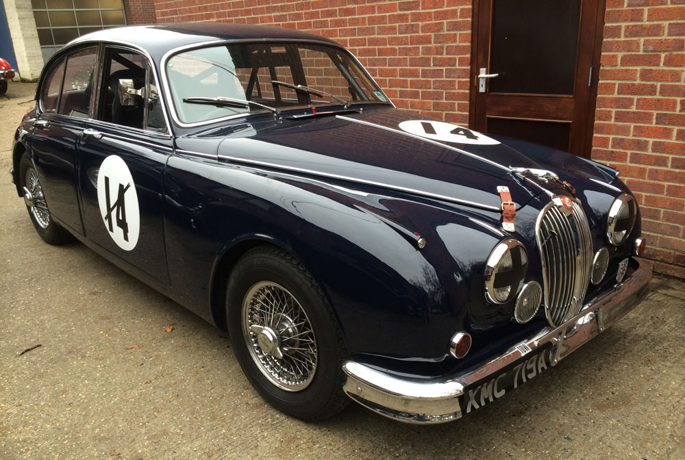 Classic Jaguar racing car