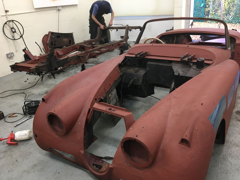 Classic Jaguar restoration Surrey